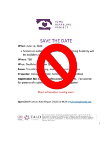 save date canceled