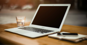 computer on desk